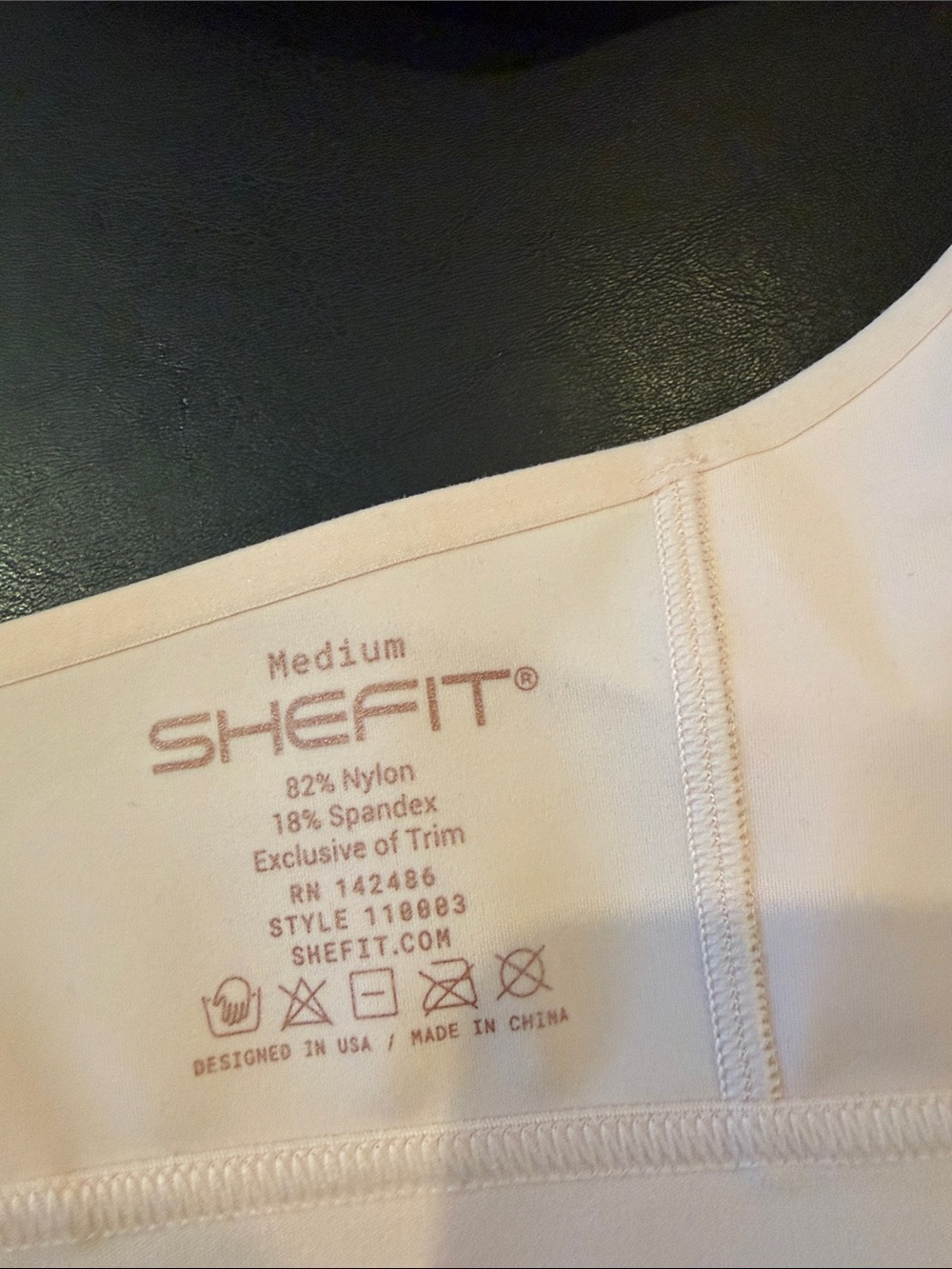 SHEFIT Light Blush Front-Zip High Support Sports Bra - Picture 4 of 5